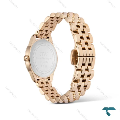 ساعت دنیل ولینگتون زنانه مدل Ophelia مینی رزگلد سبز DW-7688-L