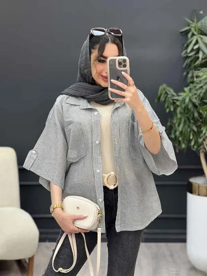 شومیز راه راه نگار