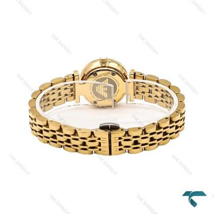 ساعت زنانه امپریو آرمانی مینی طلایی صفحه سفید صدفی Armani-6687-L