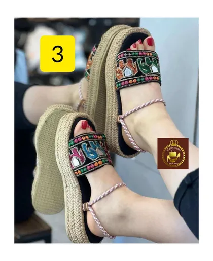 صندل کنفی سنتی زنانه دور مچی