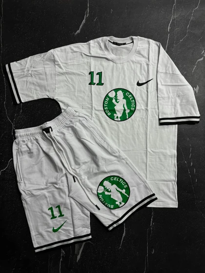 پکیج کد E891 شامل تیشرت + شلوارک نخی طرح سلتیک با 6 رنگ خفن🔥😎