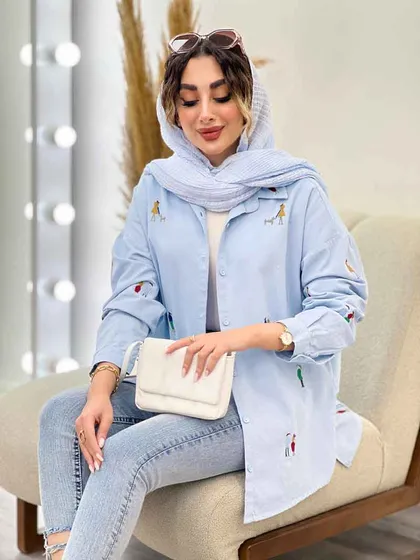 مانتو گلدوزی کارولین