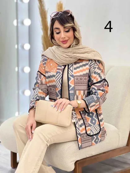 مانتو نوار دوزی برش‌دار