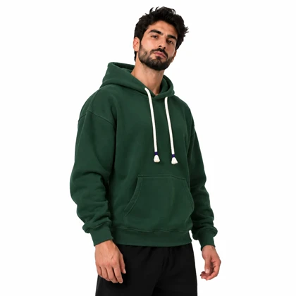 هودی اسپرت بیسیک مدل ZRA-5F0654 سبز تیره