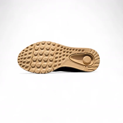 کفش مردانه چرمی مدل اکو بیوم مشکی کاراملی