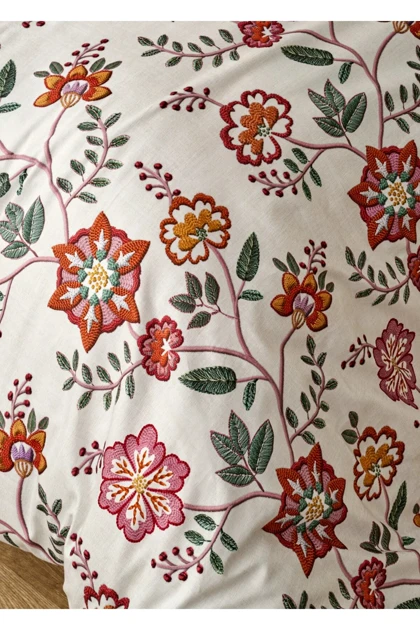 سرویس روتختی کینگ سایز Bella Maison مدل Grandma پنبه - شیری