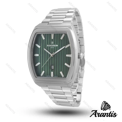 ساعت رومانسون مردانه مکس مردانه سیلور سبز m-10061