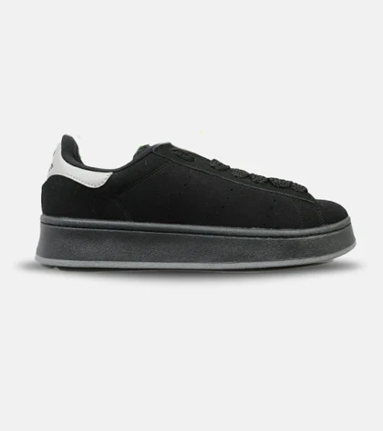 کفش کتانی مردانه مشکی طوسی ADIDAS stan smith