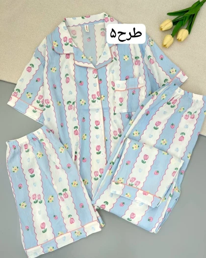 ست سه تیکه موسلین کد 4962