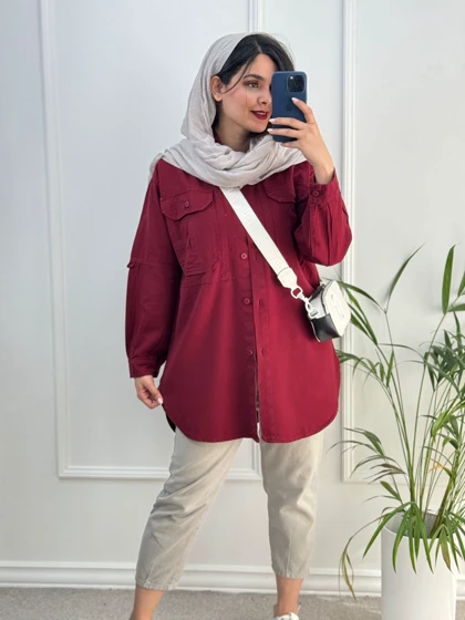 مانتو کتان پنبه ساتین