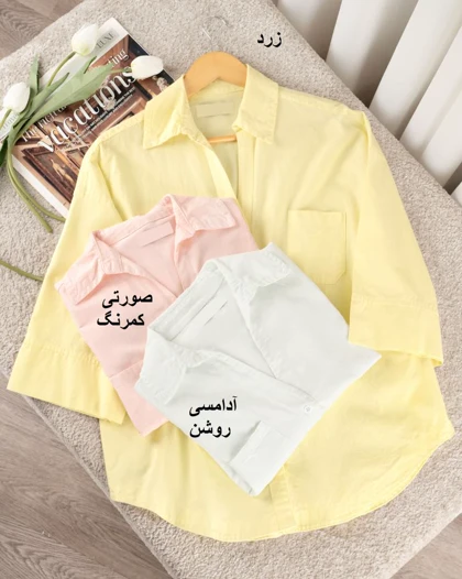 شومیز لینن گندم کد 30249