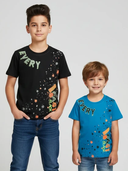 تیشرت پسرانه طرح انرژی 20019