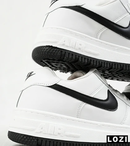 کفش کتانی بزرگ پا سفید مشکی نایک NIKE AIR FORCE
