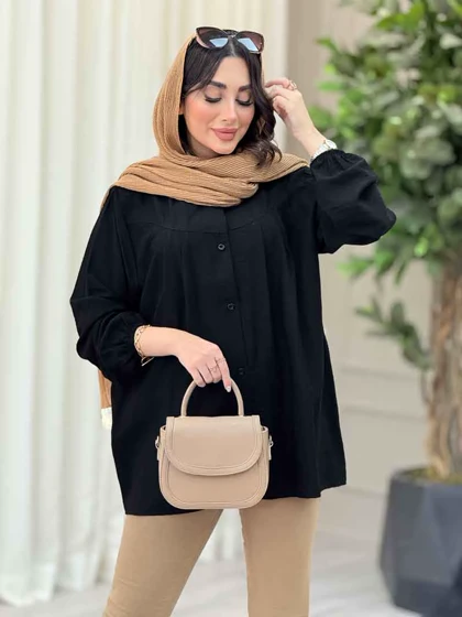 شومیز پیله دار آستین کش