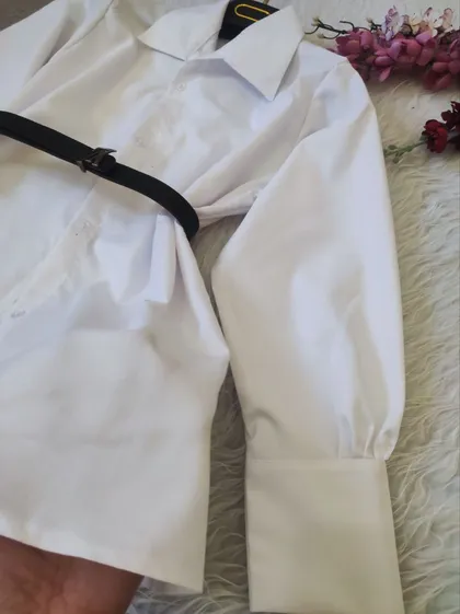 شومیز سفید تکی کد 44037