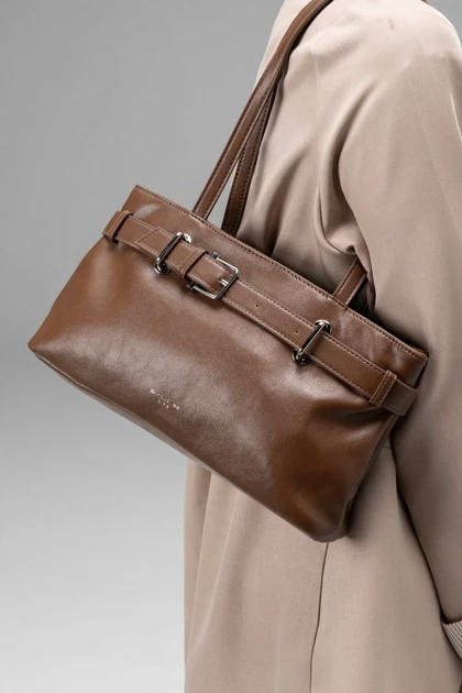 کیف دستی زنانه چرم مصنوعی دسته دار دیوید جونز DAVIDJONES