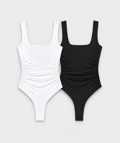 بادی یقه مربعی لاکرا Zara241