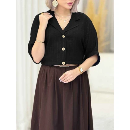 شومیز پانچ شاین آستین پاکتی