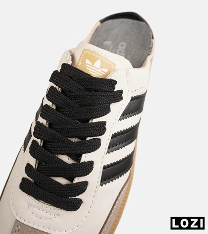 کفش آدیداس سامبا اسلاید کرم مشکی مدل 9175 کتانی Adidas Samba مردانه و زنانه