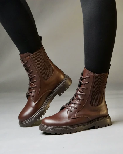 کفش زمستانی زنانه نیم بوت کلاسیک