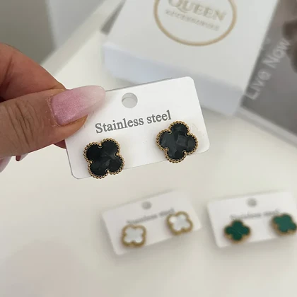 گوشواره میخی ون کلیف کیفیت A کد 645