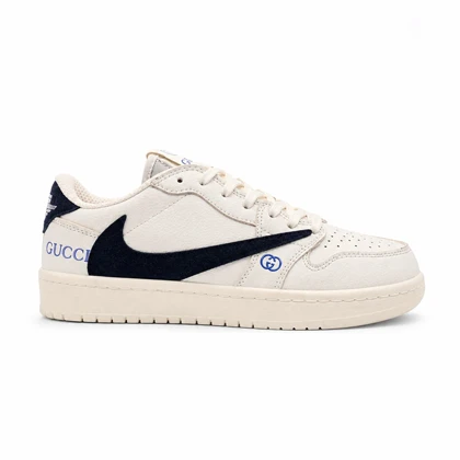 کفش و کتانی مردانه مدل نایک ترویس NIKE TRAVIS رنگ کرم مشکی کد 30058