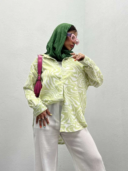 شومیز طرحدار BERSHKA