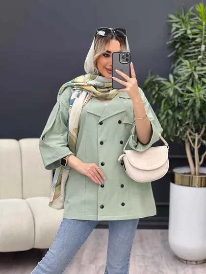 مانتو لینن ده دکمه