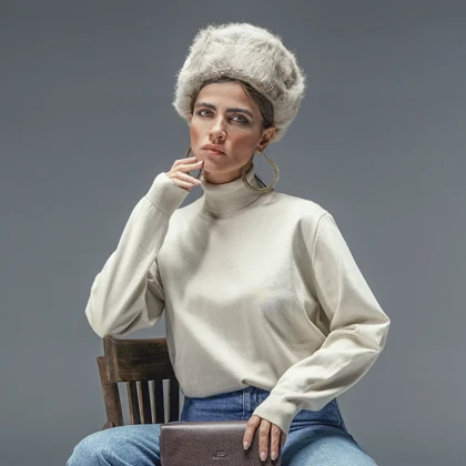 کلاه و شال گردن پشمی روسی