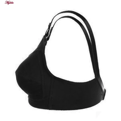 سوتین نخی سه تکه زنانه لین مدل بدون فنر مشکی کد 4680-419