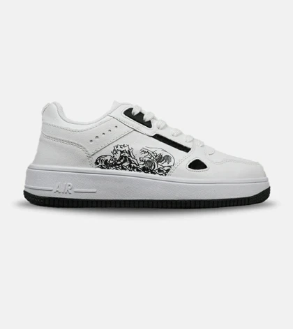 کفش کتانی مردانه سفید مشکی NIKE AirForce Draw