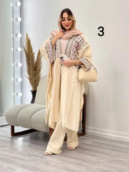 مانتو پانچ طرح دار