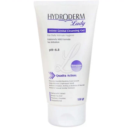 ژل بهداشتی بانوان یائسه هیدرودرم Hydroderm وزن 150 گرم