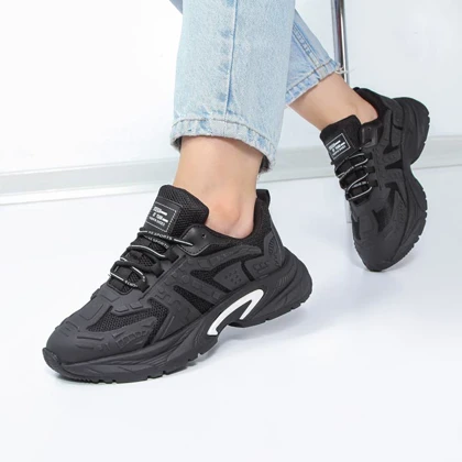 کفش و کتانی زنانه و دخترانه مدل فشیون FASHION رنگ مشکی