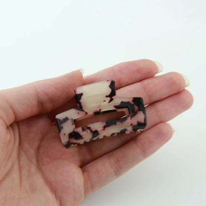 کلیپس دخترانه مدل مستطیل طرح دار