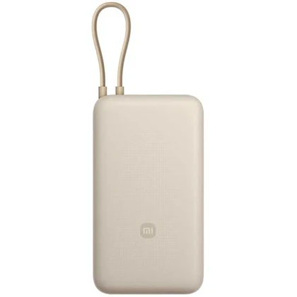 پاوربانک شیائومی PB2030MI ظرفیت 20000 میلی‌آمپرساعت با توان 33 وات و کابل USB-C سرخود