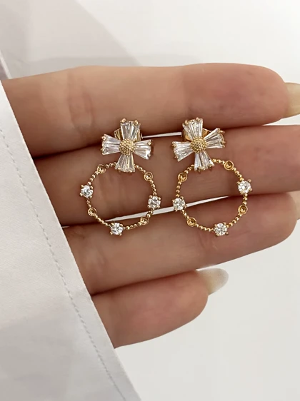 گوشواره گل بابونه استیل دخترونه 650