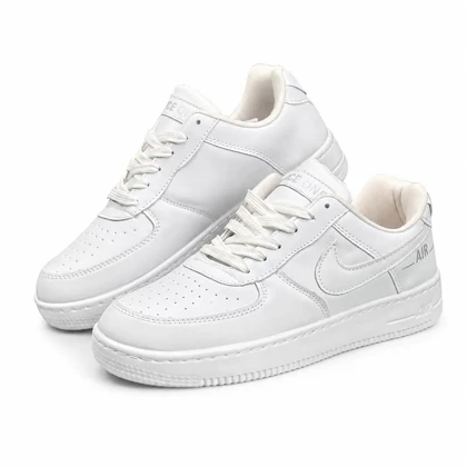 کفش کتانی مردانه زنانه و بزرگ پا مدل ایرفورس سفید Nike Air Force