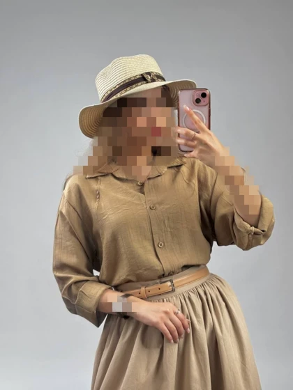 شومیز مانتویی مدل رومینا کد 50252