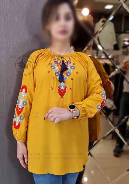 تونیک رگلان گلدوزی 1