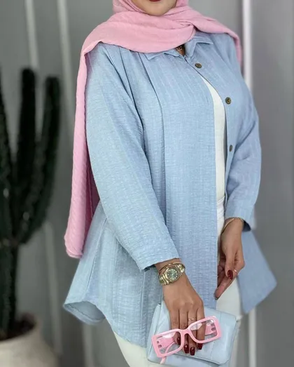 شومیز مانتویی دبل پیله کد 250