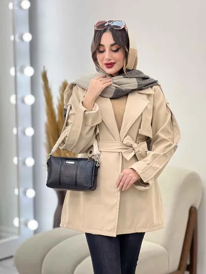 بارانی کمر پاگن ژیله دار