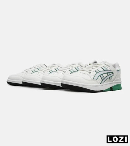 کفش کتانی مردانه سفید سبز ASICS TIGER RUNNER II مدل 5679