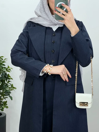 ست سه تیکه کت و شلوار و جلیقه دیپلمات رسین