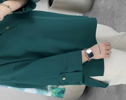 شومیز جلو بسته دو دکمه(70)کد3493