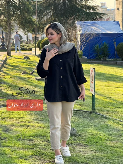 مانتو لینن زارا ( دارای ایراد جزئی )