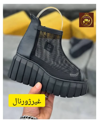 صندل سوپر لژدار زنانه توری ساق‌دار