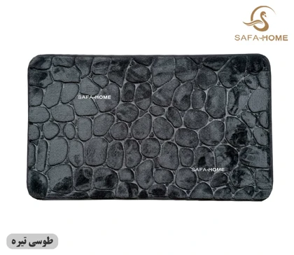 پادری مخمل طرح سنگ 45*75 سانتی متر