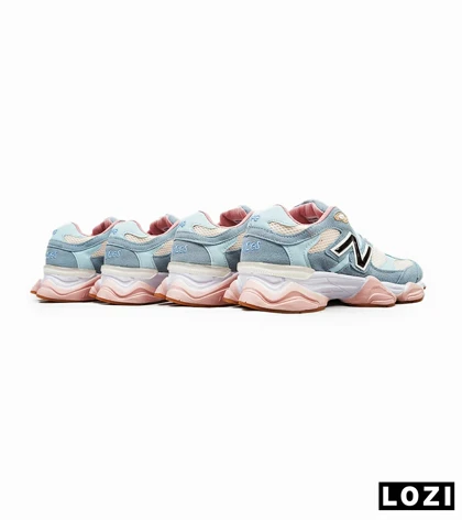کفش کتانی زنانه آبی سفید صورتی NEW BALANCE 9060