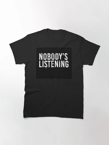 تیشرت گروه موسیقی linkin park لینکین پارک Nobody's listening کد 168766